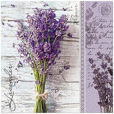 Serwetka 33x33cm '' Lavender bouquet '' /20 sztuk