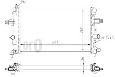 RADIATEUR OPEL ASTRA 98- DEPO - milautoparts-fr.ukrlive.com