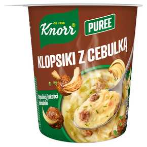 KNORR PUREE ZIEMNIACZANE Z KLOPSIKAMI I CEBULKĄ