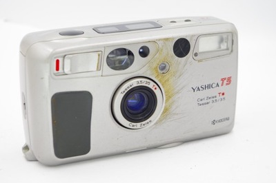 YASHICA T5 Carl Zeiss T*Tessar 35mm 1:3.5 Mankament Okazja