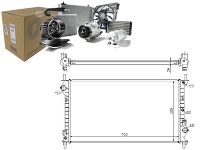 NISSENS RADUADOR DEL MOTOR 4367092 2T148005CC 11012  