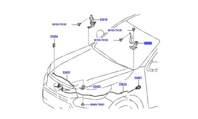 53420-0k230 лівий петля капот hilux 2015- фото №1