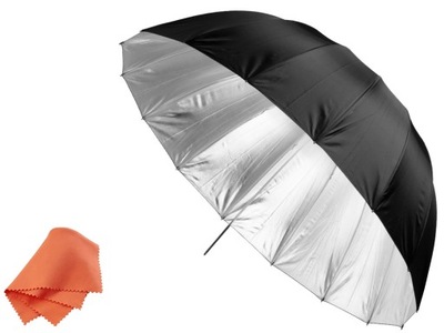 Parasol paraboliczny FreePower 16K 130cm, srebrny