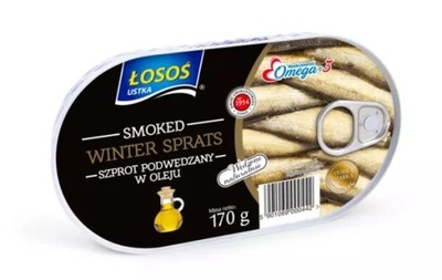 Łosoś Ustka Szprot podwędzany w oleju 170 g