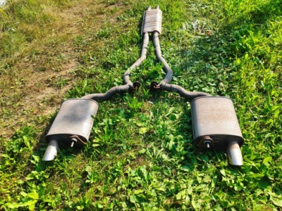 Ford mustang vi выхлоп гаситель наконечник 5.0 gt средний труба flowmaster фото №1