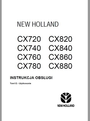 MANUAL SERVICE NEW HOLLAND CX 820 840 860 880  