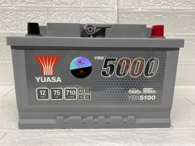 АККУМУЛЯТОР YUASA YBX5100 12V 75AH 710A