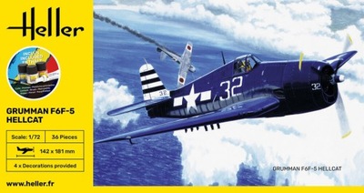 Heller 56272 Starter Set - F6F-5 Hellcat 1/72