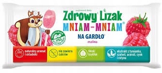 Starpharma Zdrowy Lizak Mniam Na Gardło 6G Malina