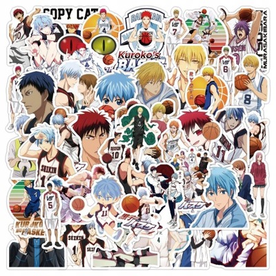 100 ШТУК KUROKO KOSZYKOWKA НАКЛЕЙКИ ANIME NA BAG LOK1569 фото