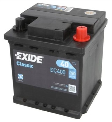 АКУМУЛЯТОР EXIDE КЛАСИЧНИЙ 40AH 320A 40 AH DOJ+WYM