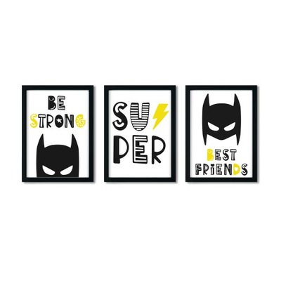 Zestaw 3 plakaty A3 Batman Superbohater Nr.4