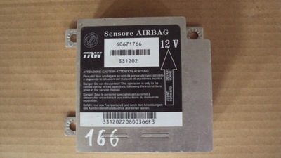Блок управления датчик модуль подушка безопасности alfa romeo 166 2.4 jtd 60671766 331202 фото №1
