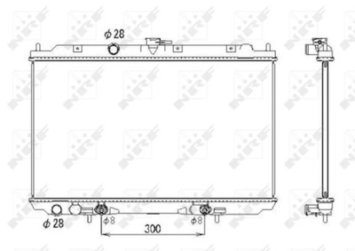 NRF 53436 CHLODNICA, SISTEMA DE REFRIGERACIÓN DEL MOTOR  