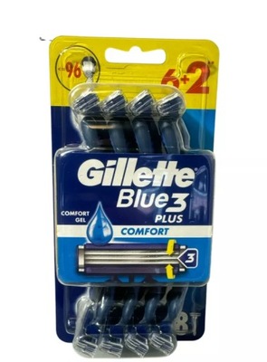 MASZYNKI GILLETTE BLUE 3 PLUS 8SZT