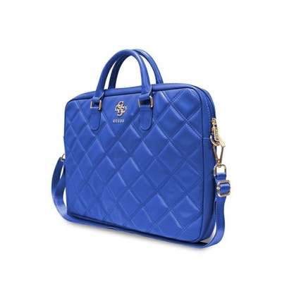Torba na Notebooka Laptopa 15"/16" Guess Quilted 4G Computer Bag Niebieska
