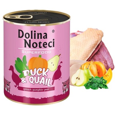 DOLINA NOTECI SUPERFOOD Karma dla psa Kaczka 800g