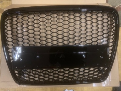 Решітка радіатора решітка радіатора audi a6 c6 передній rs6 plaster стільники фото №1