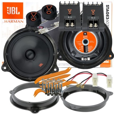 JBL STAGE 3 607C ALTAVOCES NISSAN TIIDA PARTE DELANTERA PARTE TRASERA  