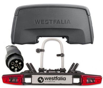 MALETERO BICICLETAS AL BARRA DE REMOLQUE WESTFALIA BC80 13P *LEDY  