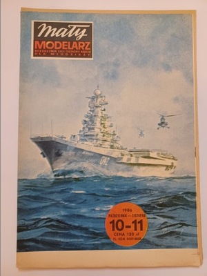 Krążownik ZOP "MIŃSK" 1:400 Mały Modelarz numer 10-11/1986