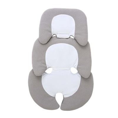 Baby Stroller Cushion, Toddler Seat Pad Gray White