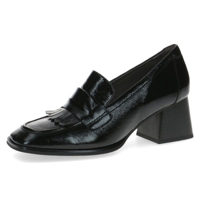 Caprice półbuty buty czarne lakierowane Aurora [Rozmiar: 37]