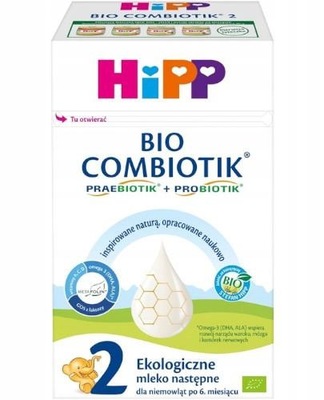 HiPP 2 BIO Combiotik mleko następne po 6m 550g