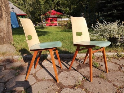 2 Krzesła Design Mid-CenturyModern Vintage PRL '60