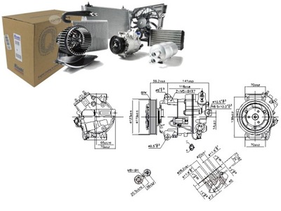 КОМПРЕССОР КОНДИЦИОНЕРА OPEL ASTRA J ASTRA J GTC INSIGNIA A 1.6 1.8