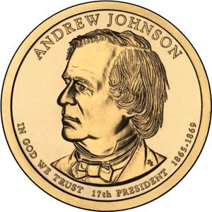 1 Dolar 201117 Prezydent Andrew Johnson (1865-1869) Mennicza (UNC) Mennica