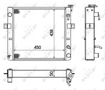 NRF 52297A РАДИАТОР, СИСТЕМА ОХЛАЖДЕНИЯ ДВИГАТЕЛЯ