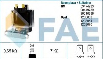 BOBINA DE ENCENDIDO OPEL  