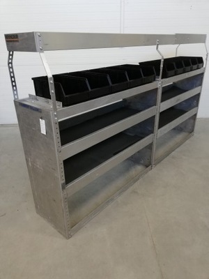 Zabudowa serwisowa warsztatowa regał półki aluminiowe