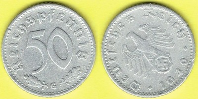 NIEMCY 50 Reichspfennig 1940 r. G