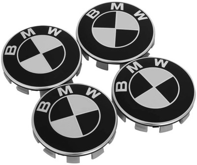 BMW TAPA TAPACUBOS KAPSLE TAPA 68MM NUEVO 4 PIEZAS  