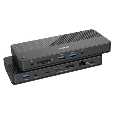 UNITEK Stacja dokująca 12w1 USB-C, HDMI 2.1, USB 4, PD 100W; D1079A