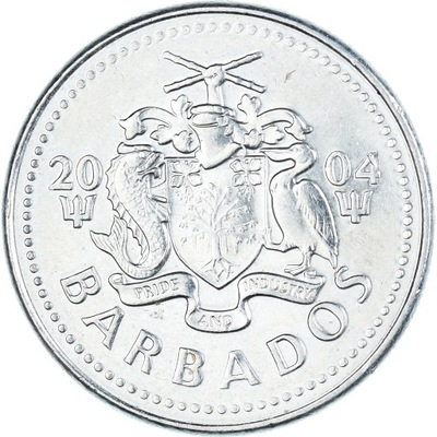 Moneta, Barbados, 25 Cents, 2004