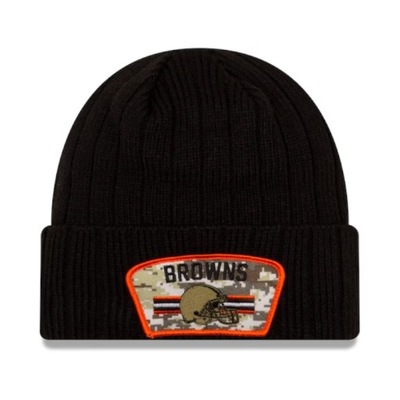 NEW ERA Czapka zimowa NFL CLEVELAND BROWNS UNIWERSALNA SALUTE TO SERVICE