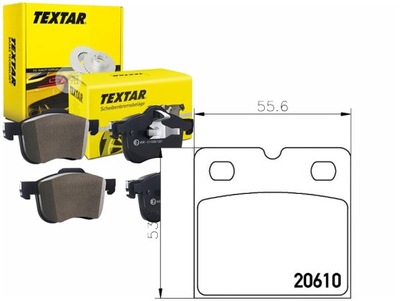 ZAPATAS DE FRENADO JAGUAR PARTE TRASERA S-TYPE XJ XK 02- TEXTA  