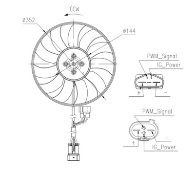 VENTILADOR DEL RADIADOR DEL MOTOR AUDI A3, Q3, TT  