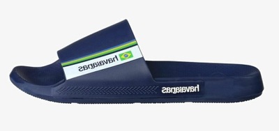 HAVAIANAS KLAPKI MĘSKIE GRANATOWE LOGO 45-46 1ŻHA