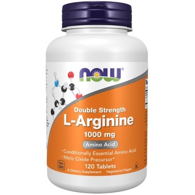 L-arginina 1000mg 120 tabletek AMINOKWAS NOW FOODS