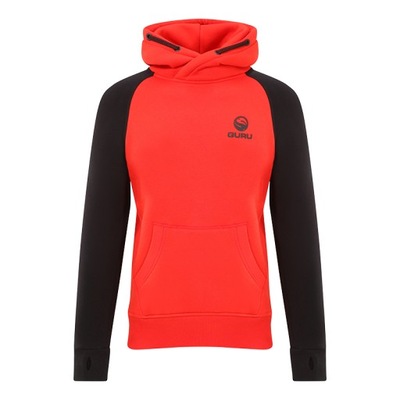 Bluza z kapturem Guru Red/Black - rozmiar S