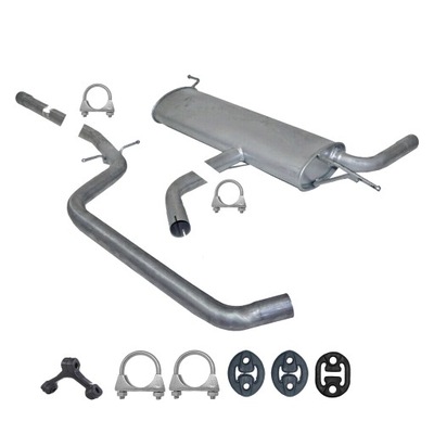 Гаситель конечный + труба seat altea, leon 1.9tdi 2004 фото №1