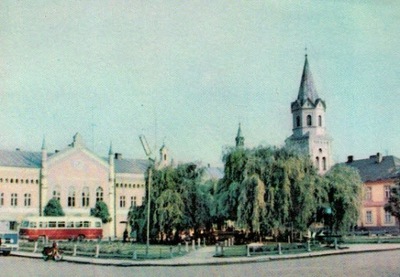 Pocztówka Sanok rynek