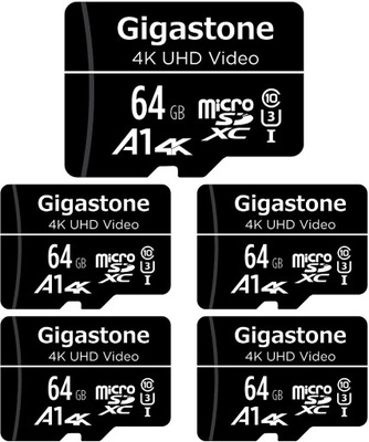 5x karta Micro SD Gigastone 64GB #yc19