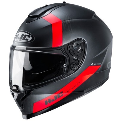 Motocyklowy Kask HJC C70 Eura Black/Red ROZ. S