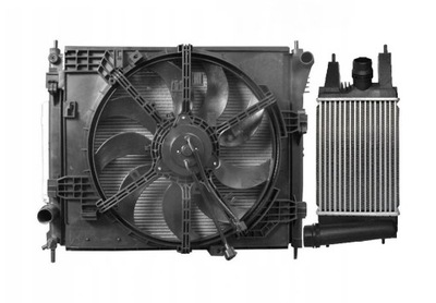 Комплект радиатор вентилятор nissan pulsar 1,2dig фото №1