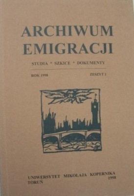 Archiwum Emigracji Zeszyt 1